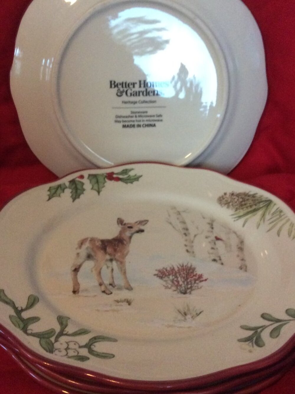 Better Homes & Garden Holiday Dinner Ware
